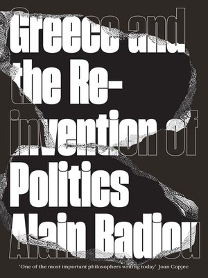cover image of Greece and the Reinvention of Politics